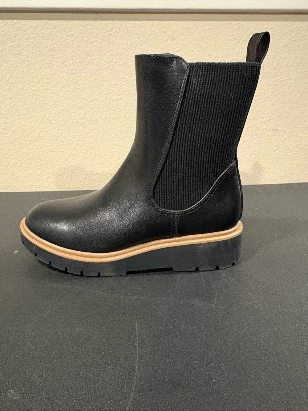 Art Class Kids Girls Laurel Side Zip Wedge Chelsea Boots Black Toddler Size 13_5